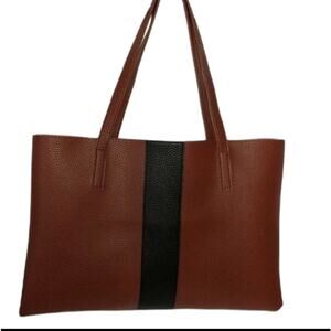 VINCE CAMUTO Brown Pebble Tote Bag NEW